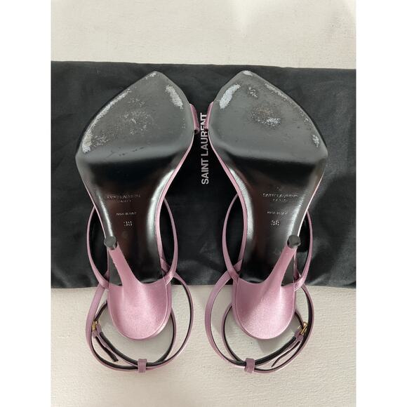 Saint Laurent Pink Satin Pumps - Size 8 - Picture 6 of 7